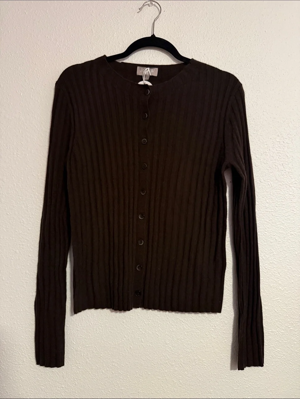J.Crew Wide-Rib Cashmere Cardigan